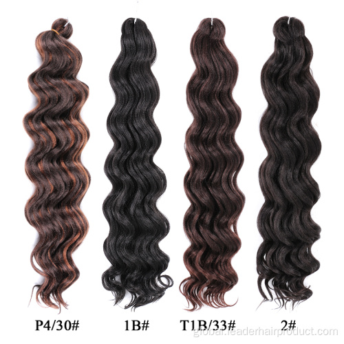 China 20Inches Ocean Wave Synthetic Crochet Braids Hair Extensions Manufactory